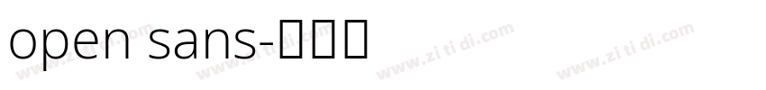 open sans字体转换